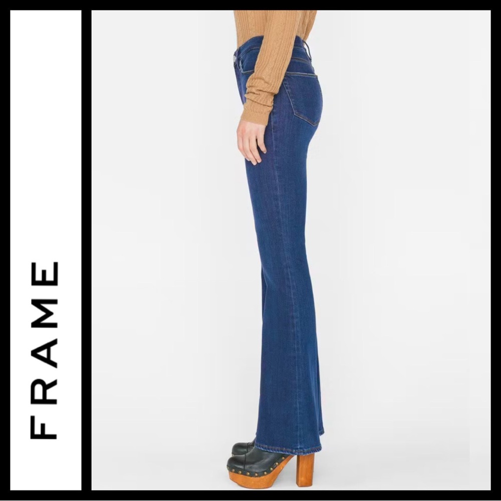Frame Denim Women's Dark Blue Flare Jeans